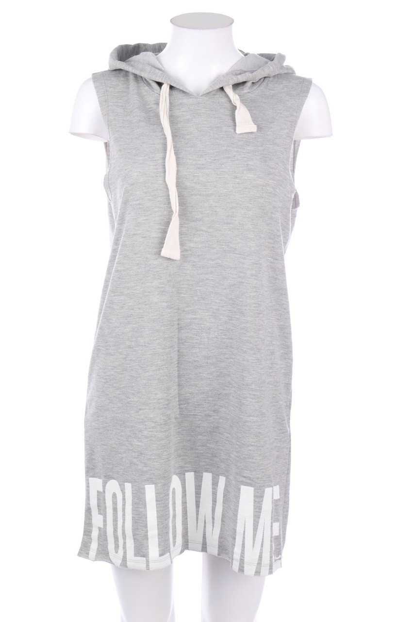 LTB - Sweat-Minikleid mit Statement-Print - S