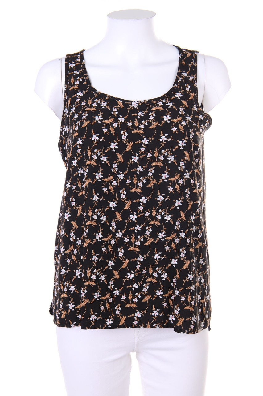 Chicorée - Blusentop mit Blumen-Print - M