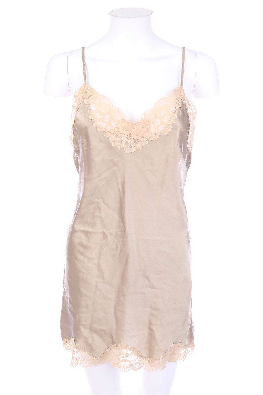FALCON & BLOOM - Unterkleid aus Seide mit Spitze - L