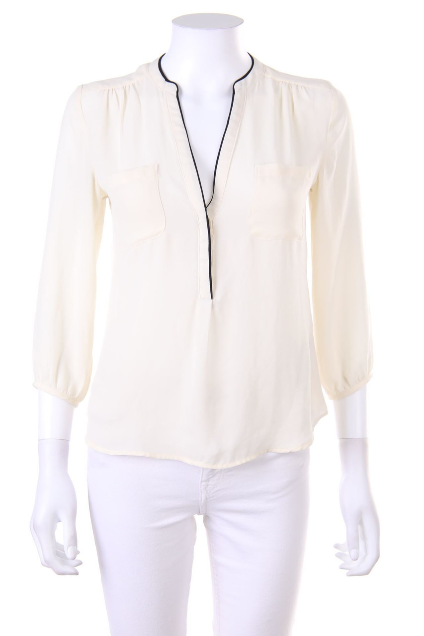 H&M - Hemd-Bluse mit aufgesetzten Taschen - D 34