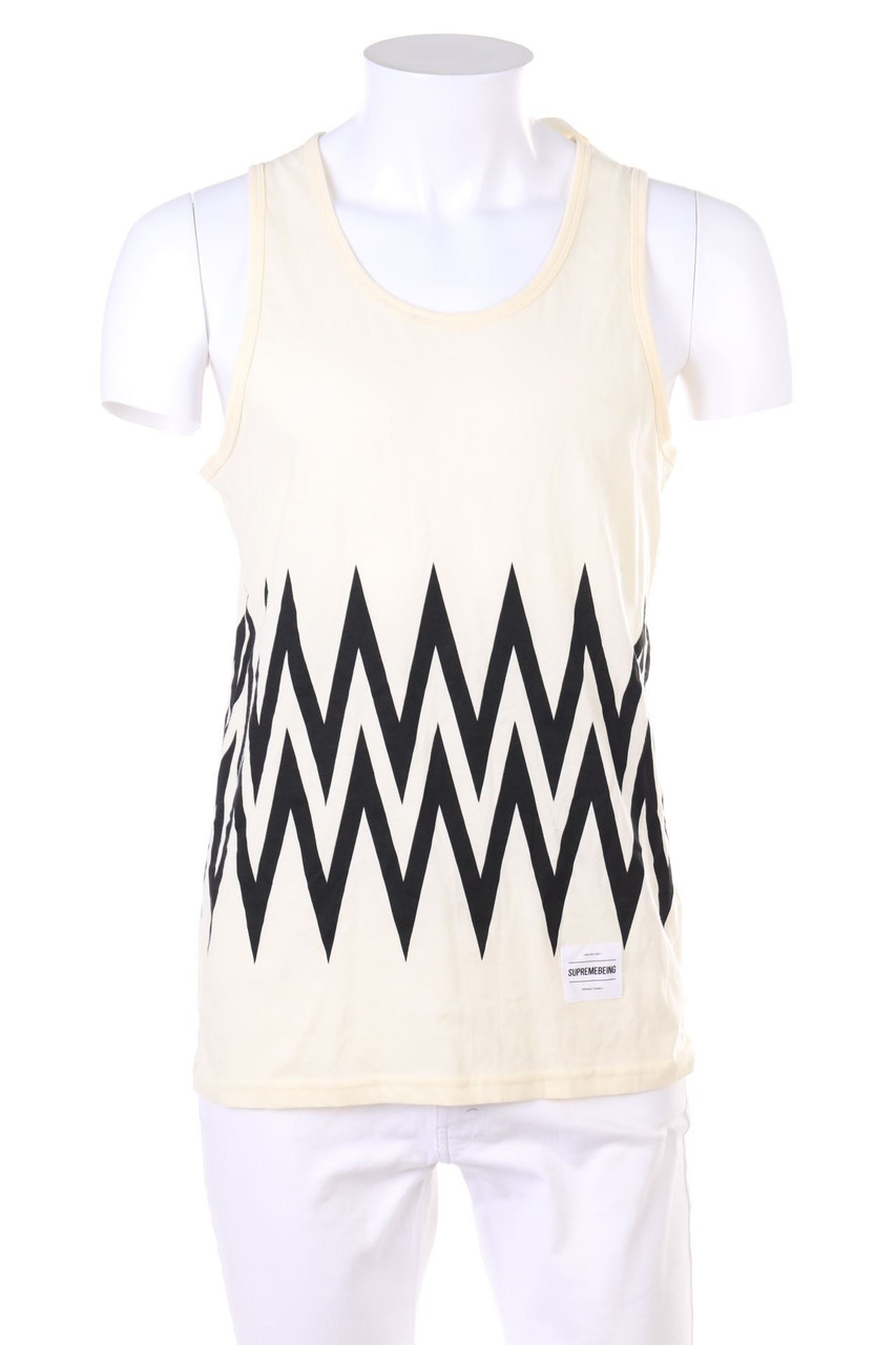 Supremebeing - T-Shirt mit Zickzack-Muster - S