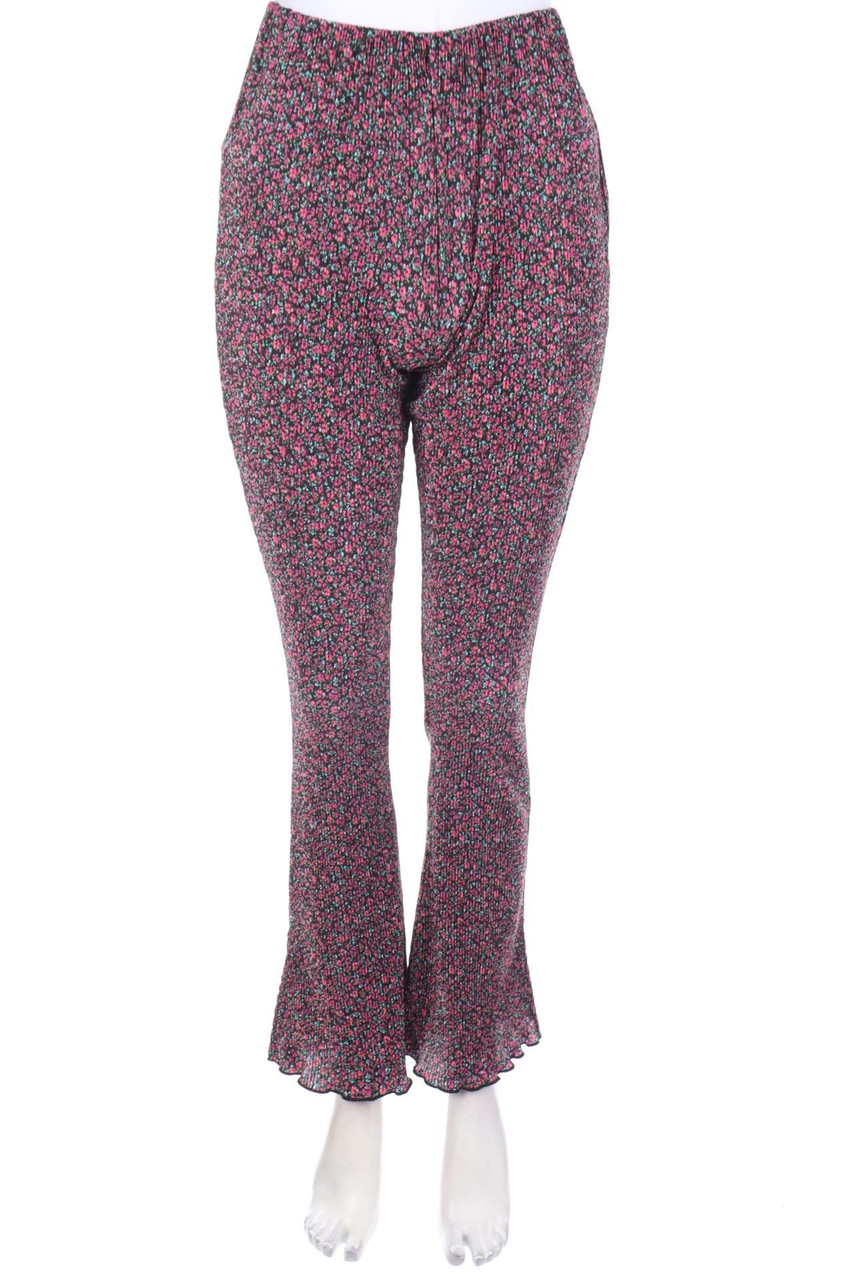 Bershka - Plissee-Hose mit Print - S