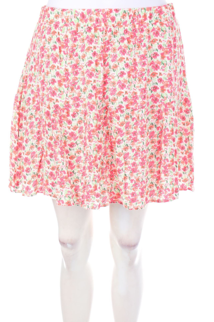 zebra - Minirock mit Blumen-Print - L