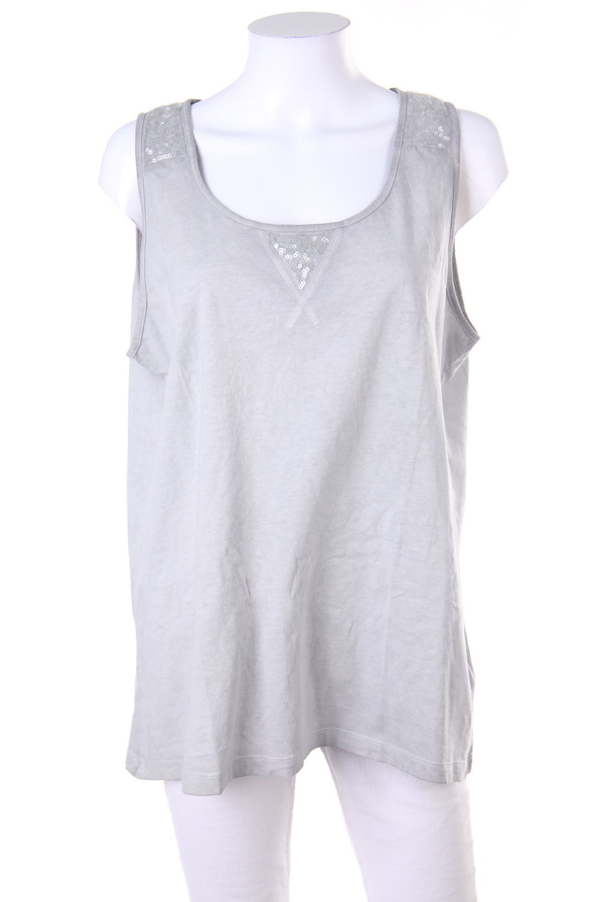 TCHIBO - Tanktop mit Pailletten - M