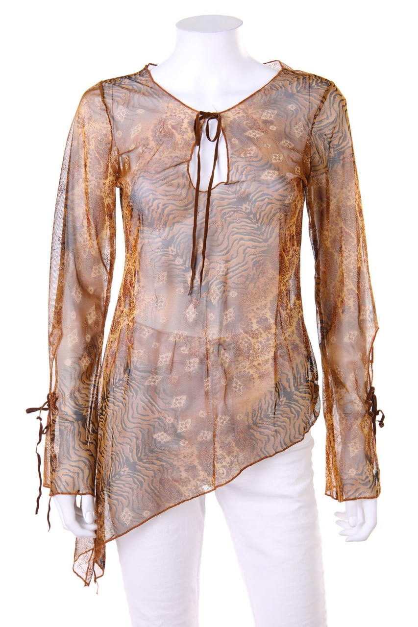 Ohne Label - Bluse mit Print - S