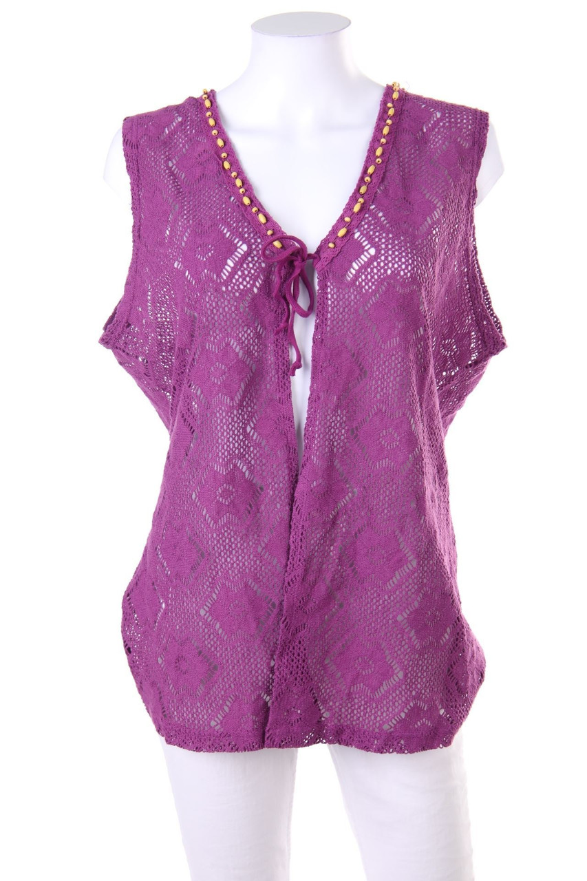 Malva - Cardigan mit Applikationen - L