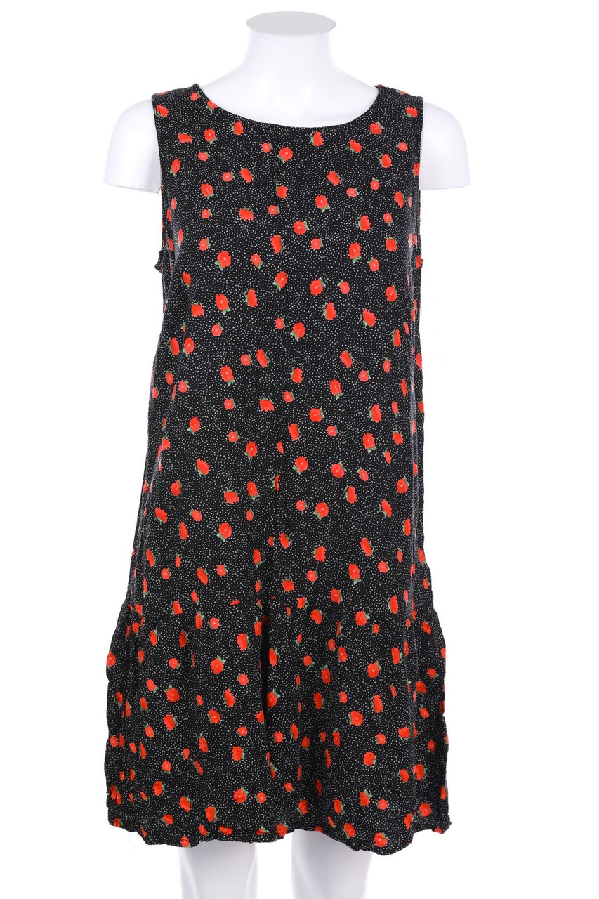 Ohne Label - Minikleid mit Blumen-Print - S