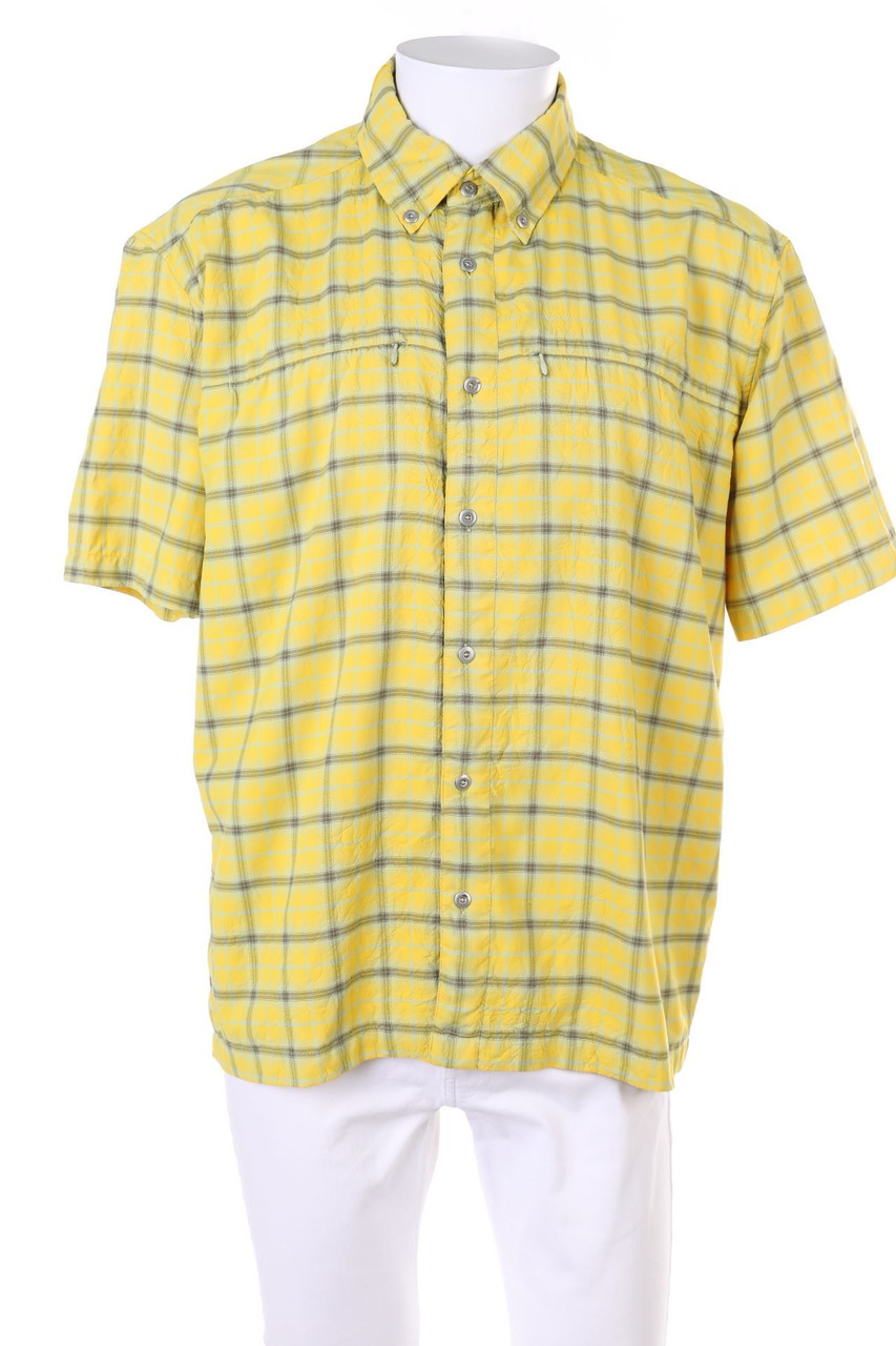 SALEWA - Kurzarm-Hemd mit Karo-Muster - M