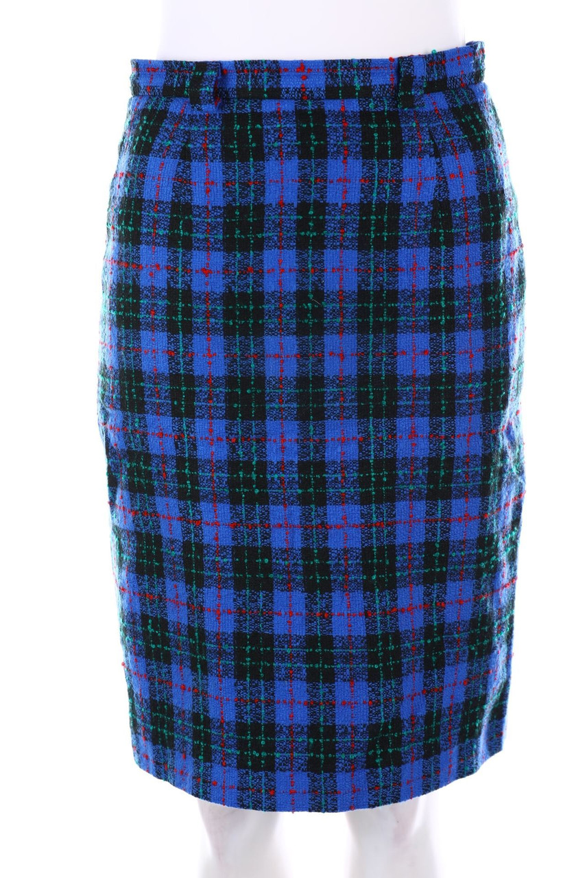 VINTAGE - Karo-Rock mit Schlitz - D 38