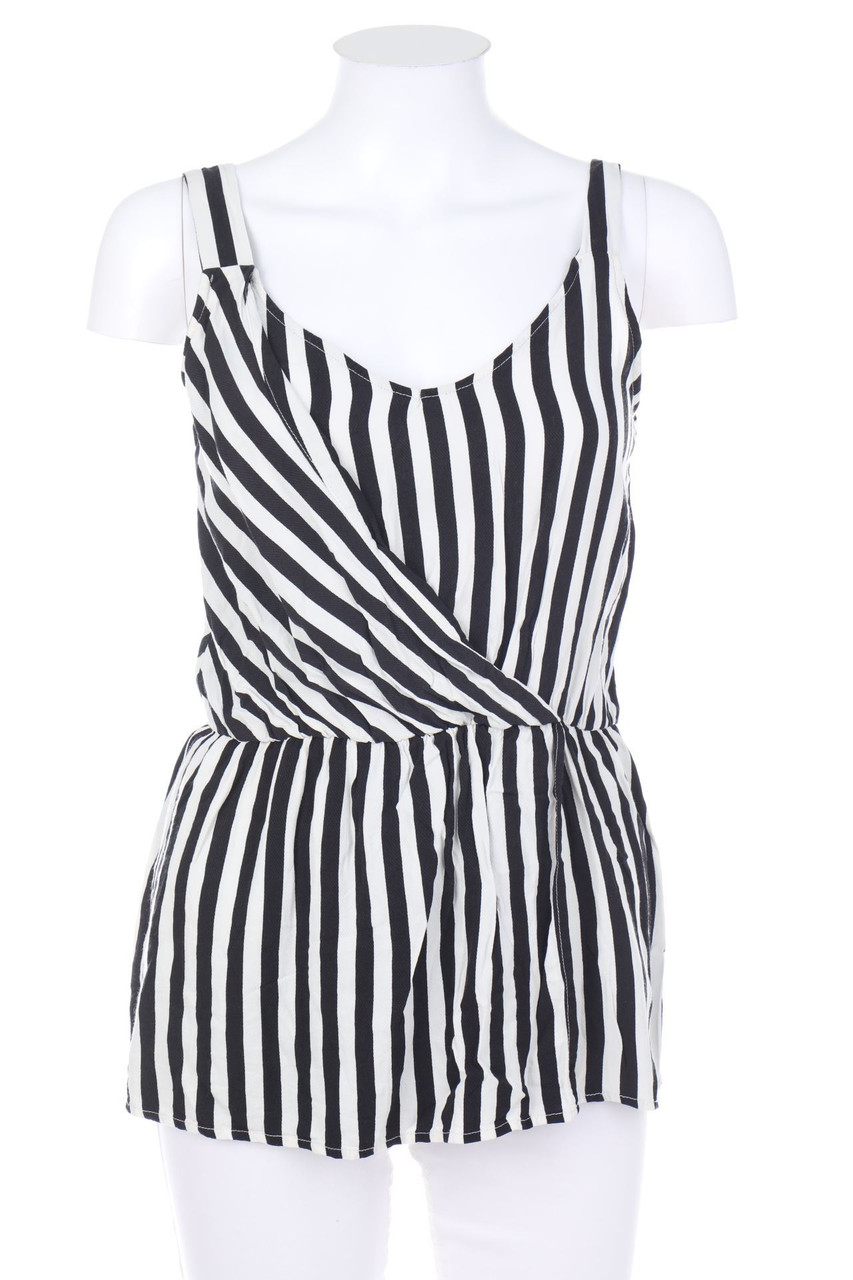 Ohne Label - Blusentop mit Streifen - S