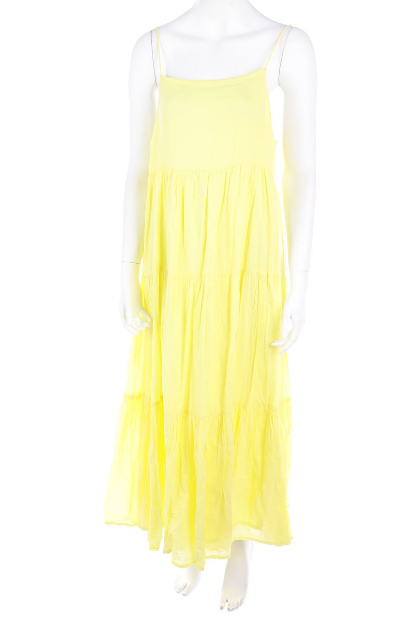 MANGO - Maxi-Kleid mit Volants - XL