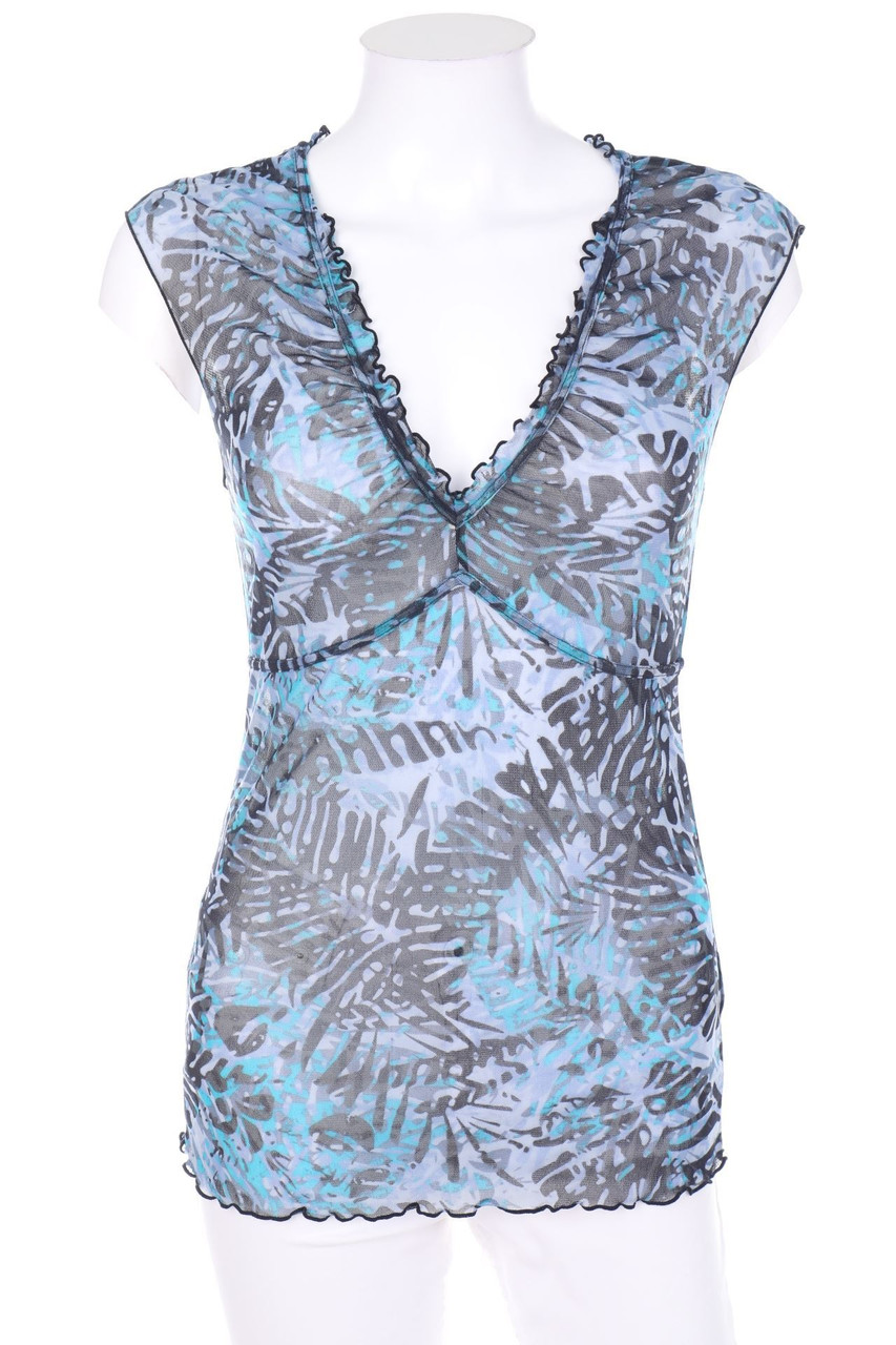 MEXX - Print-Blusentop mit Rüschen - S