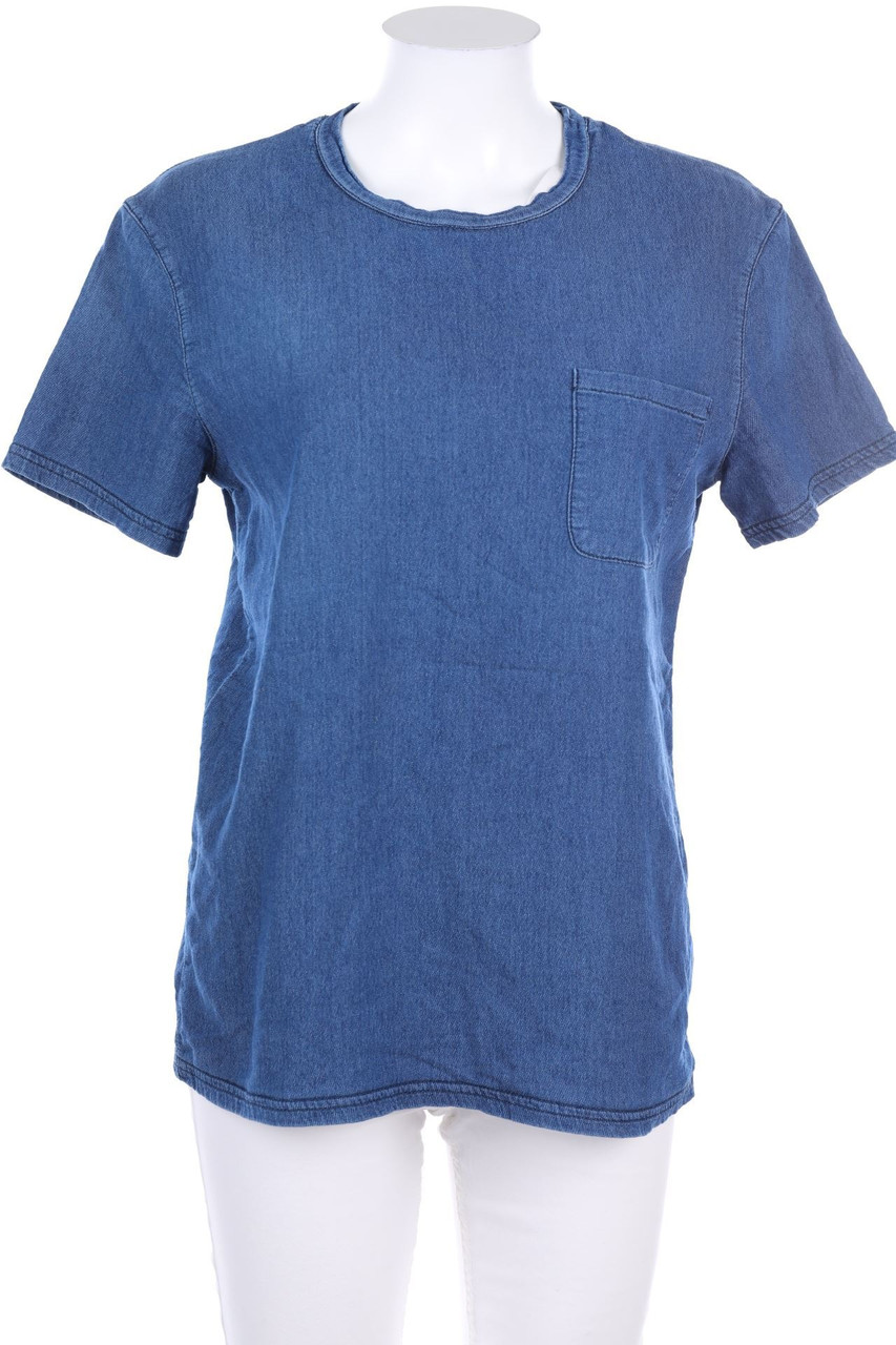 MAC - Sweatshirt in Denim-Optik mit aufgesetzten Taschen - S