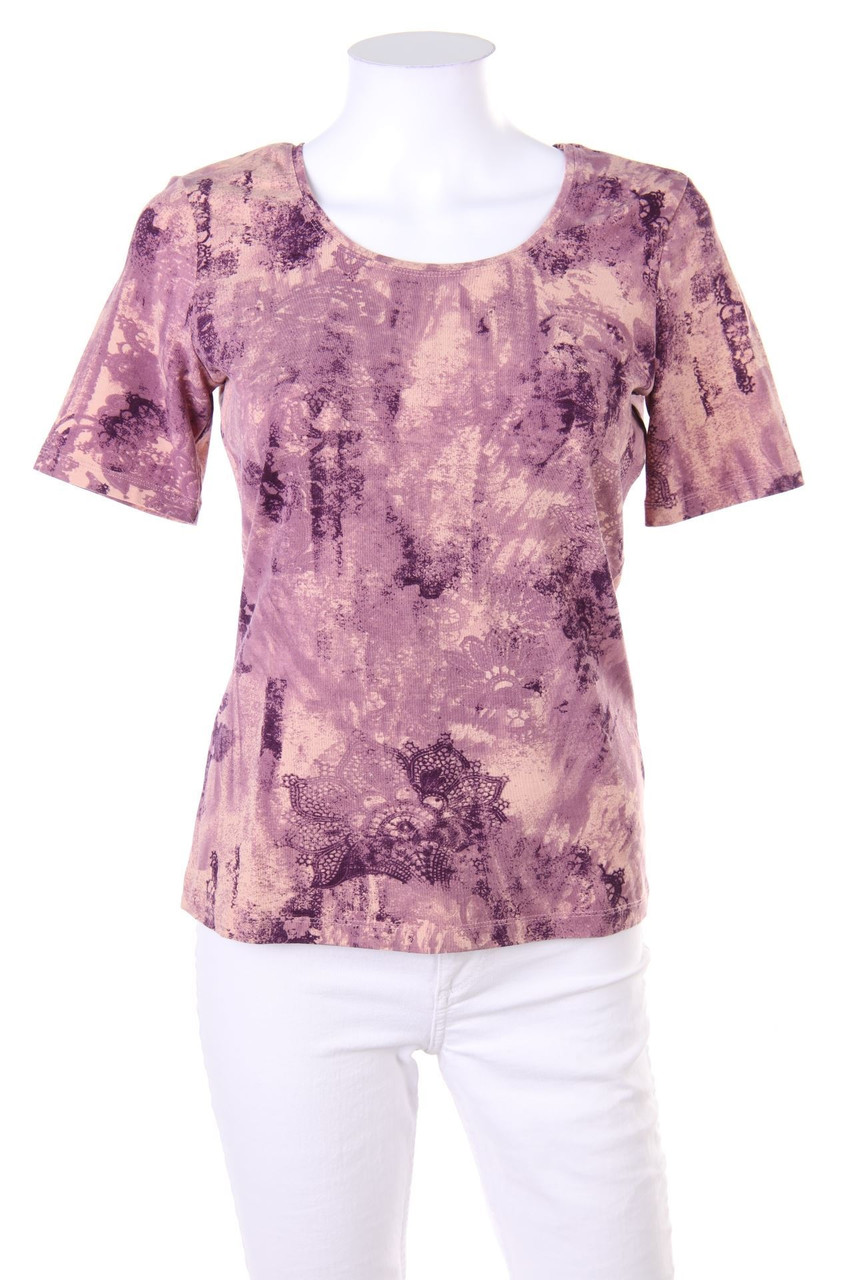 Betty Barclay ELEMENTS - Kurzarm-Shirt mit Muster - D 38