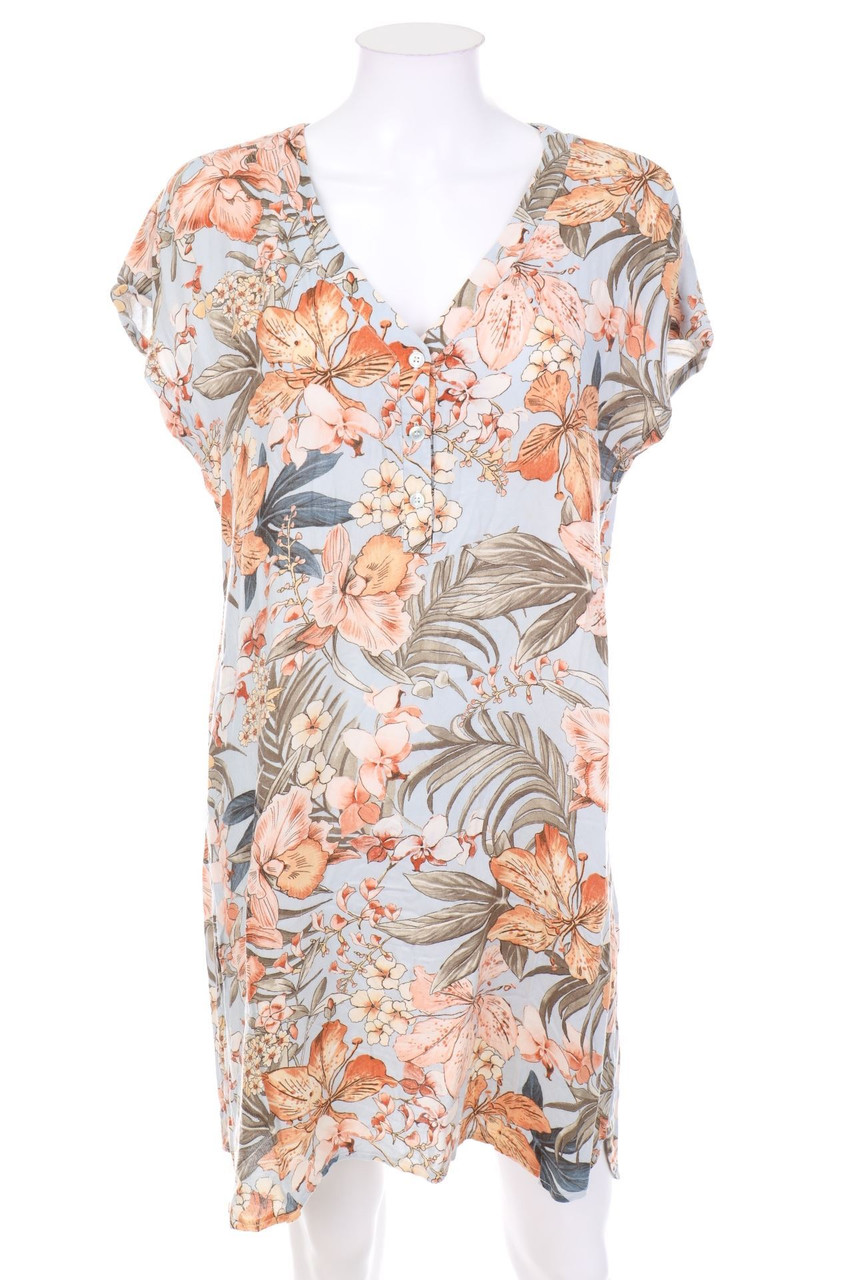 RESERVED - Minikleid mit Blumen-Print - D 38