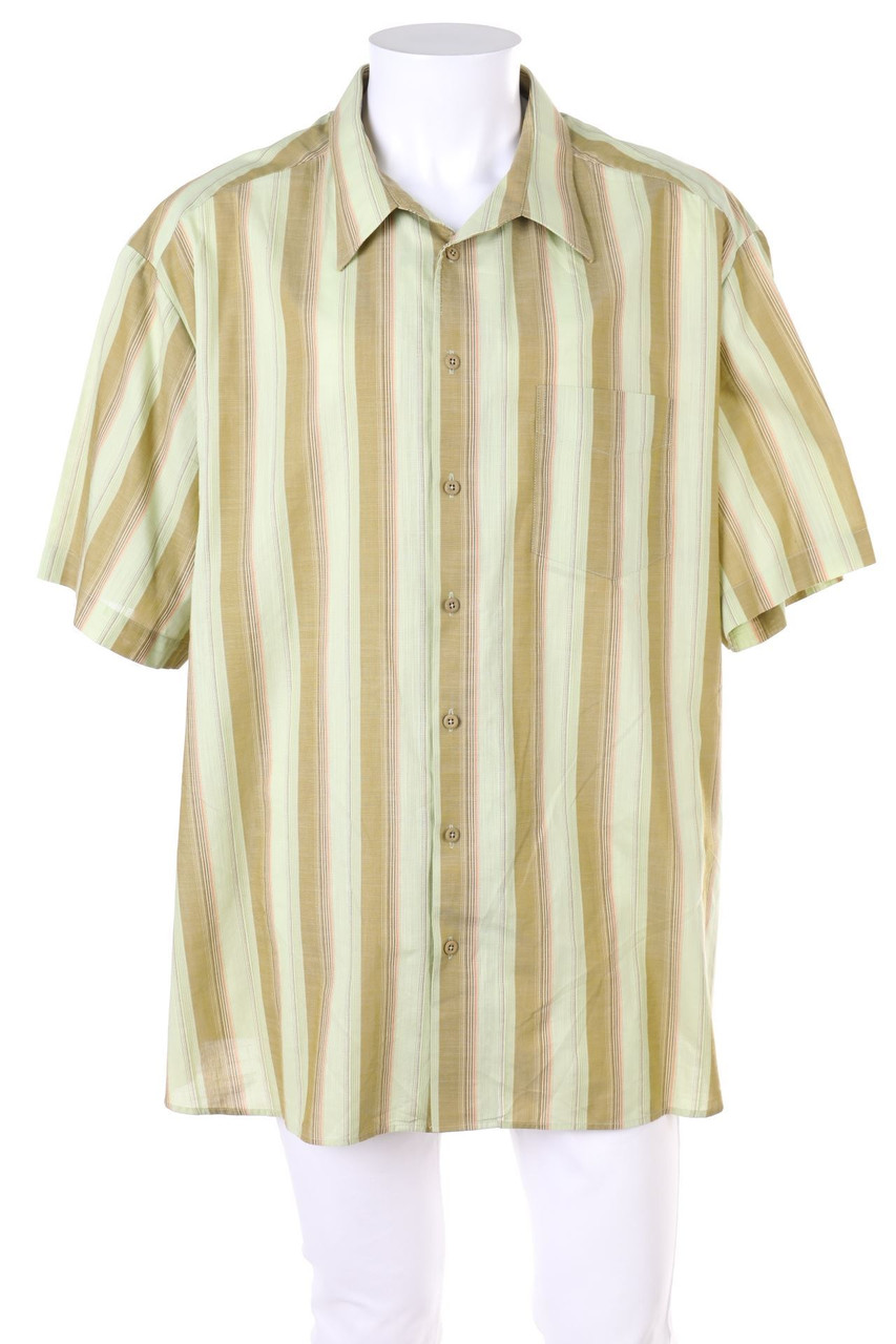 walbusch - Kurzarm-Hemd mit Streifen - 49