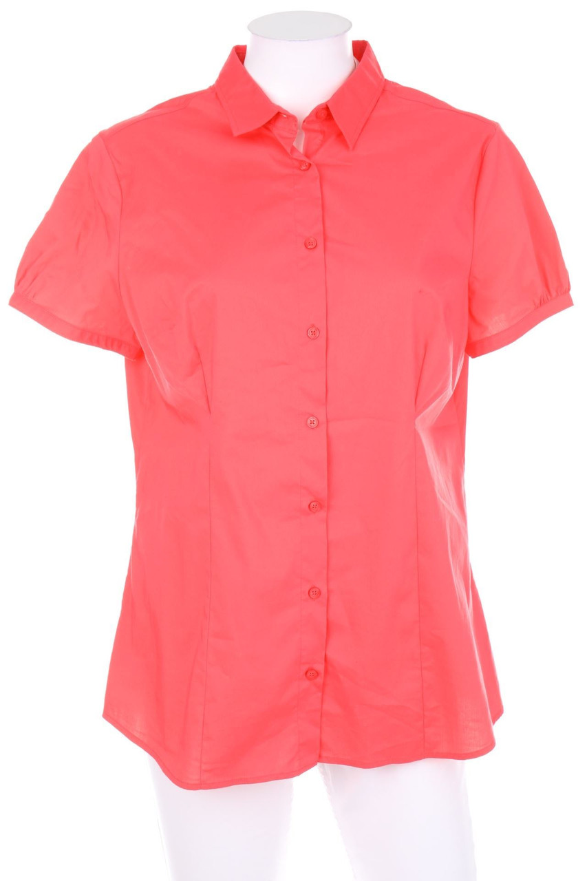 Ohne Label - Hemd-Bluse mit kurzem Ärmel - D 42