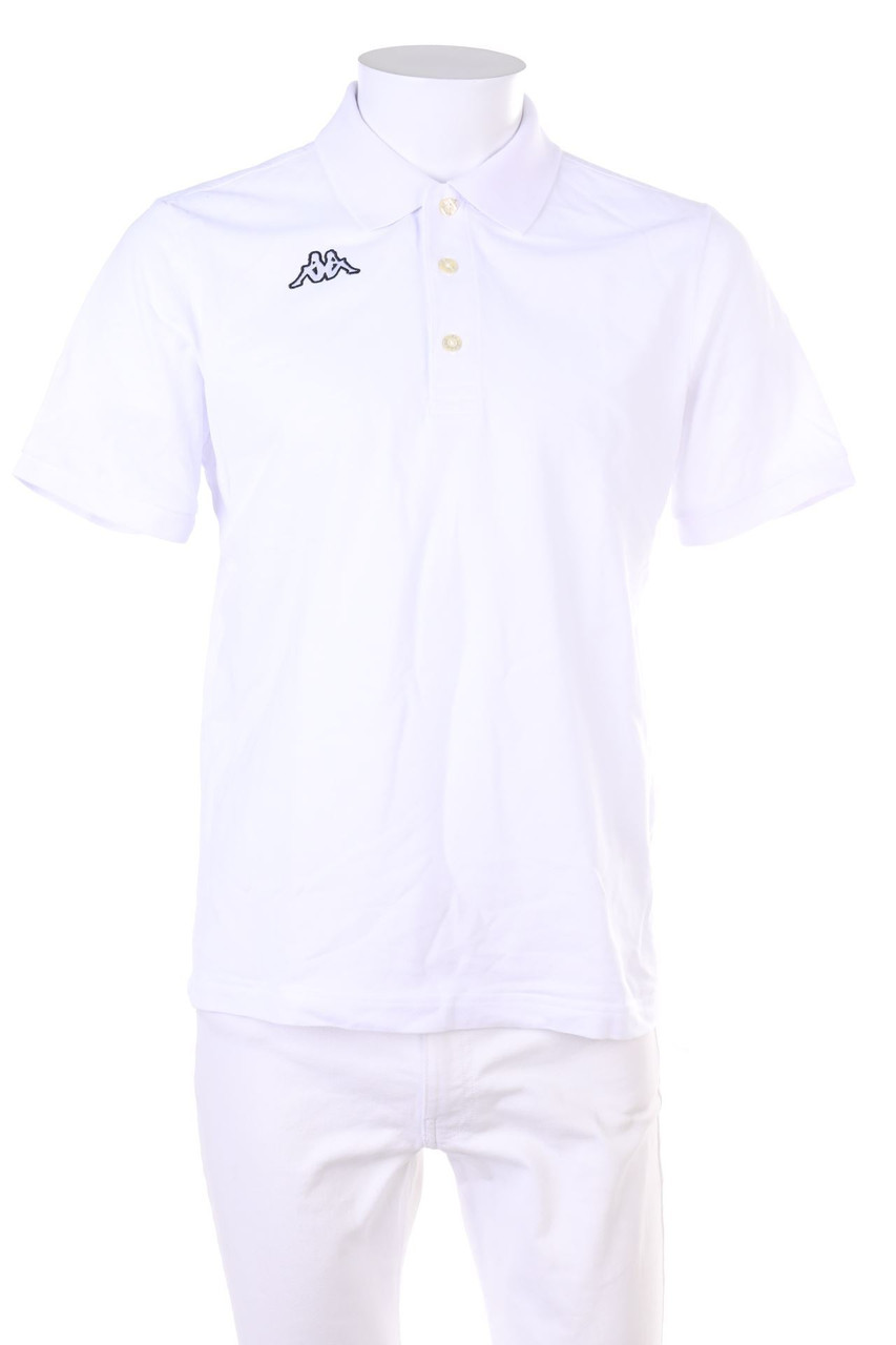 KAPPA - Baumwoll-Poloshirt mit Logo-Stickerei - M