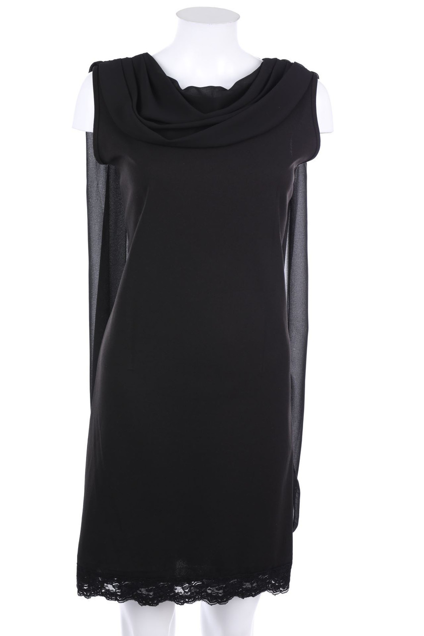 Ohne Label - Etui-Abendkleid mit Schluppe - M