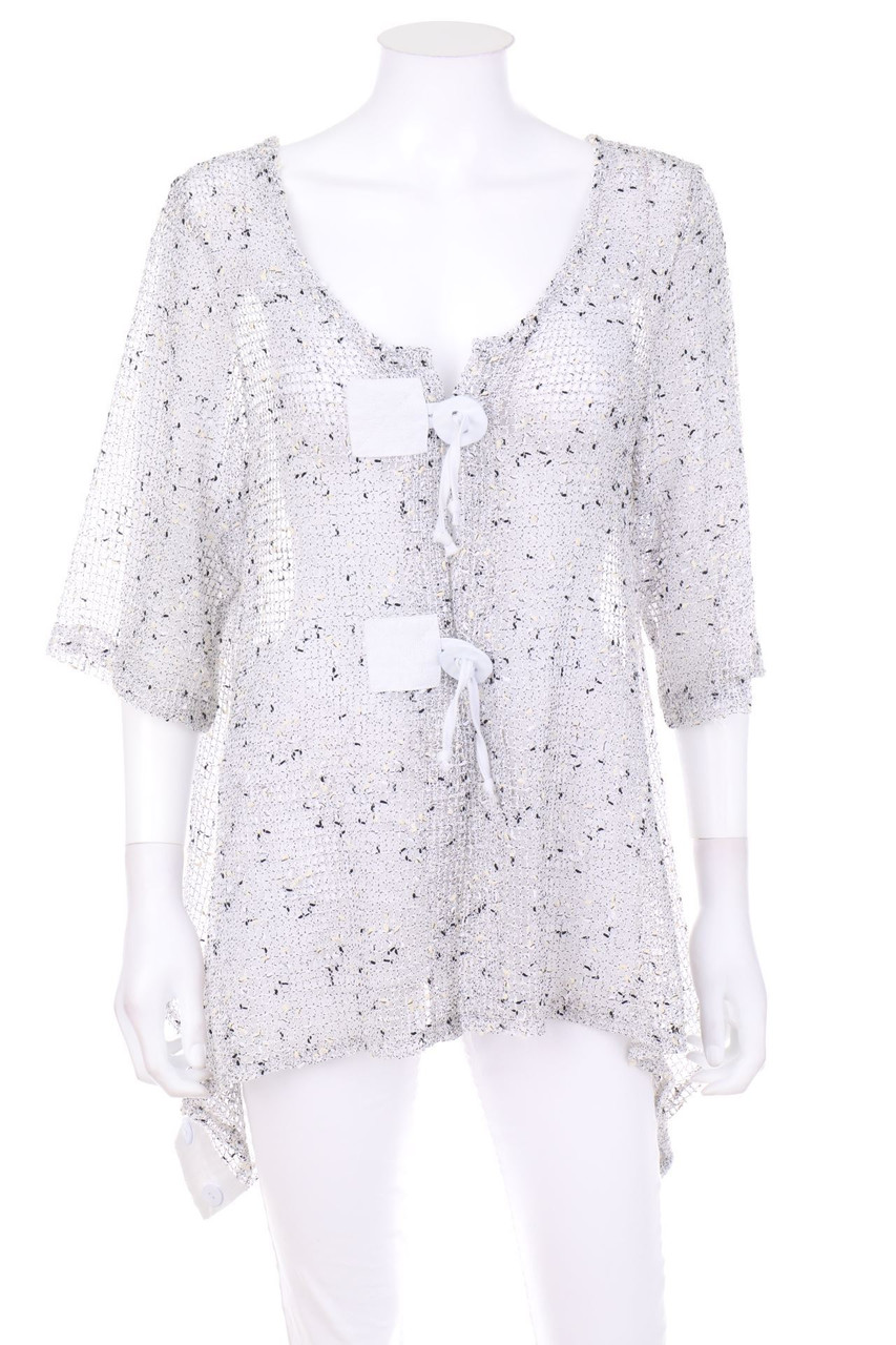 Ohne Label - Cardigan mit asymmetrischem Schnitt - L