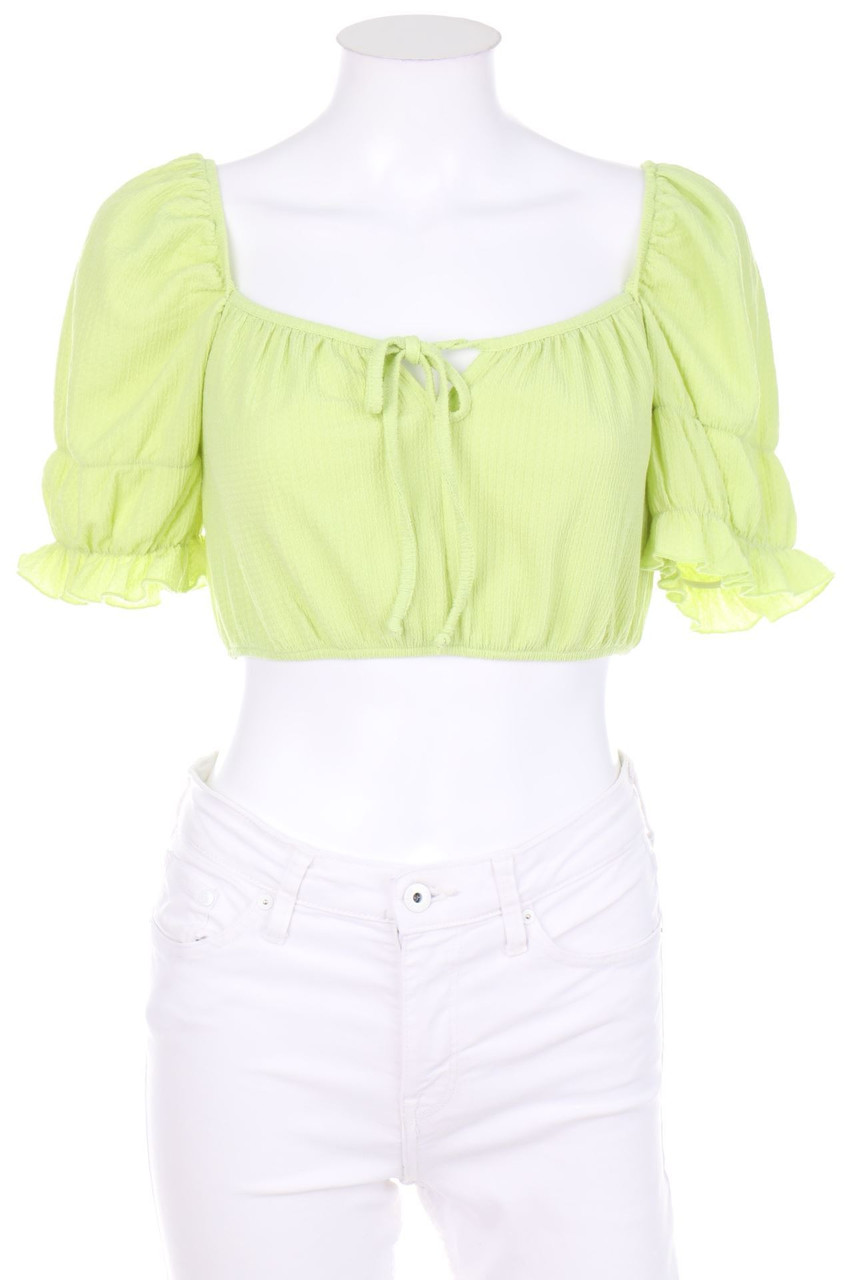 gina tricot - Cropped-Kurzarm-Bluse - S