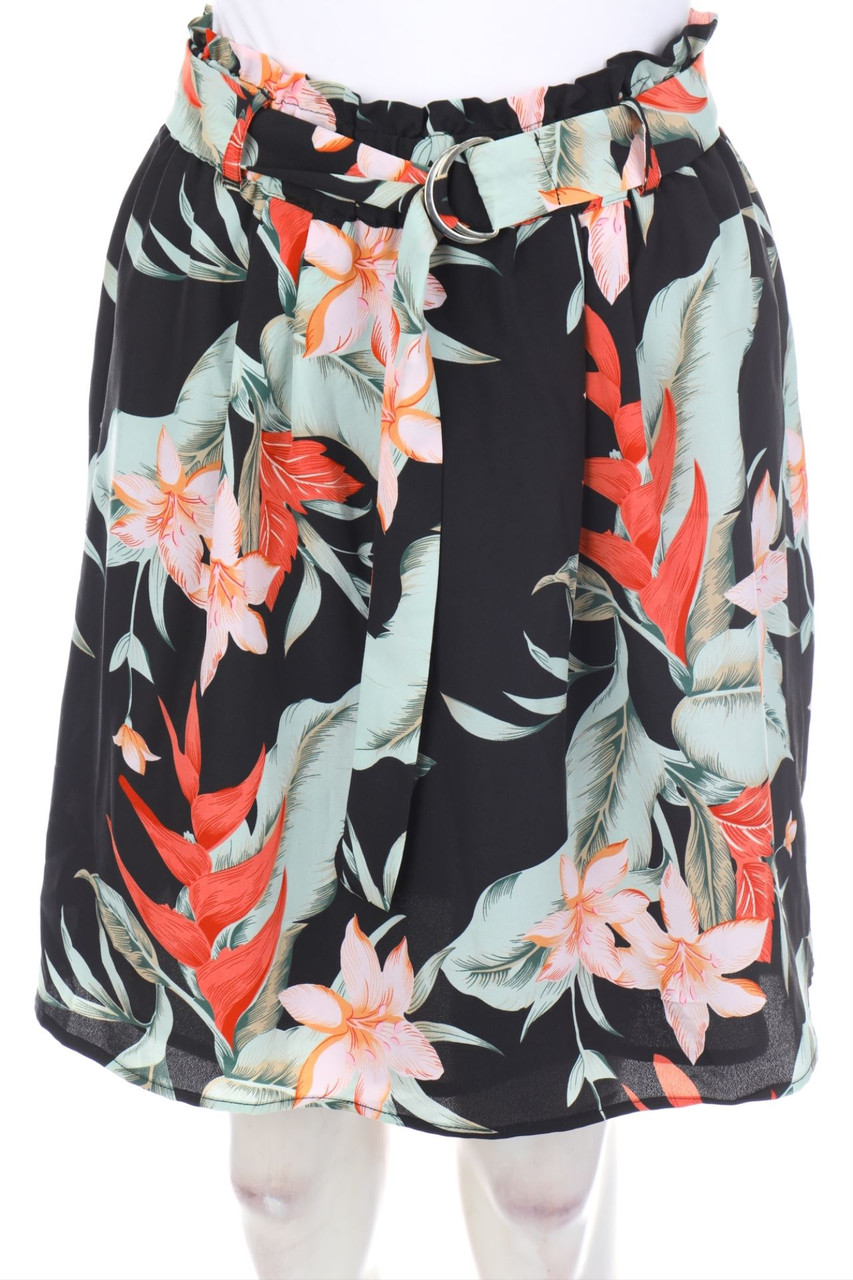 OASIS - Rock mit Tropical Print - S