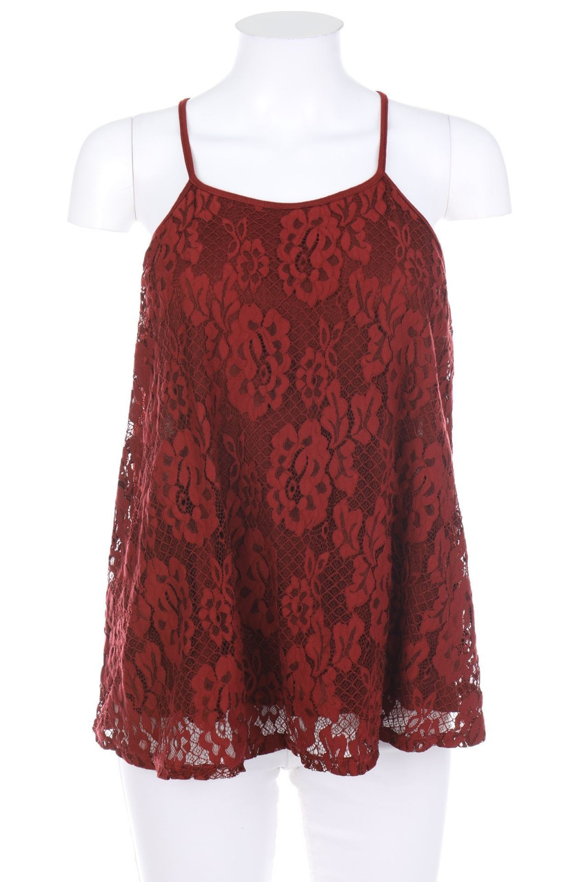 SECONDHAND - Top in A-Linie aus Spitze - ONE SIZE