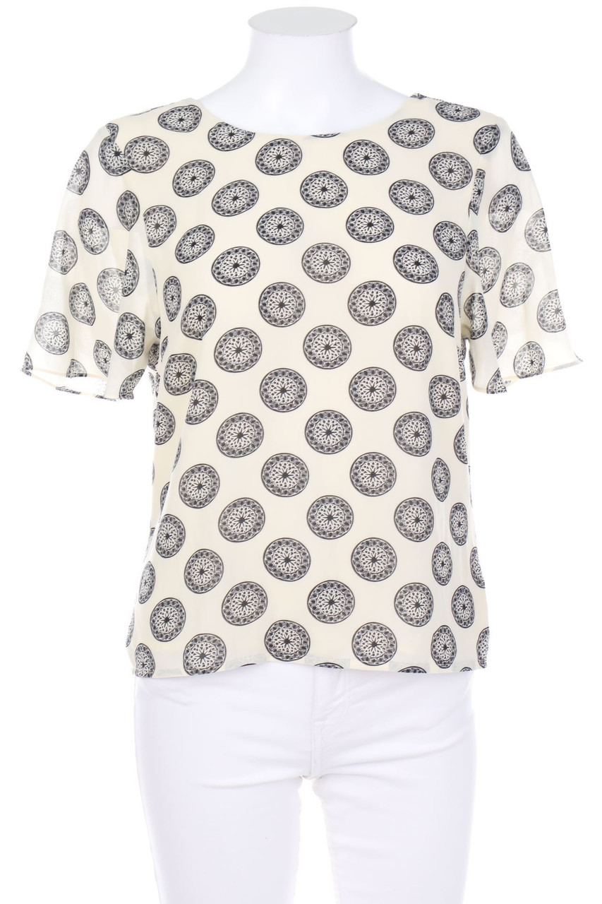 H&M - Kurzarm-Bluse mit Print - D 36