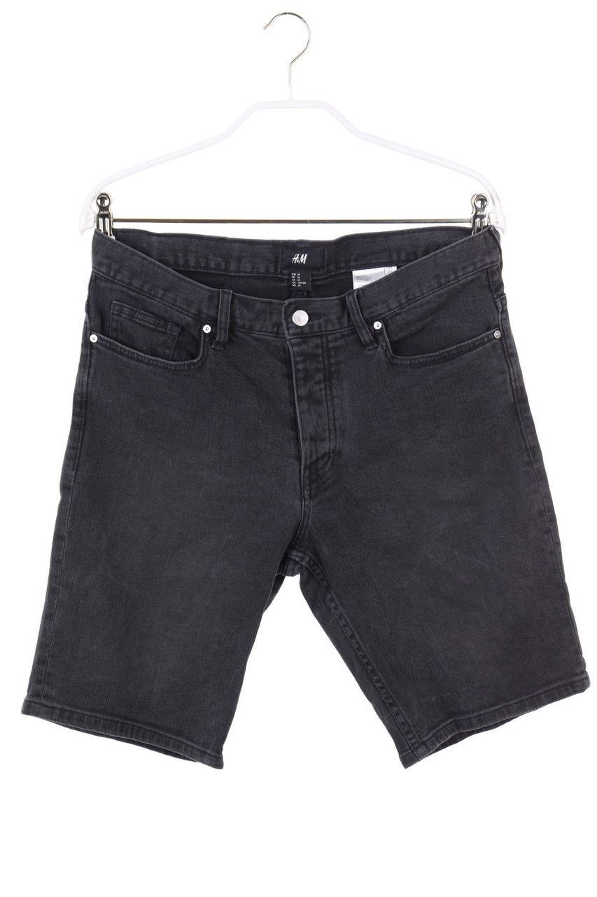 H&M - Jeans-Shorts mit Logo-Patch - W29