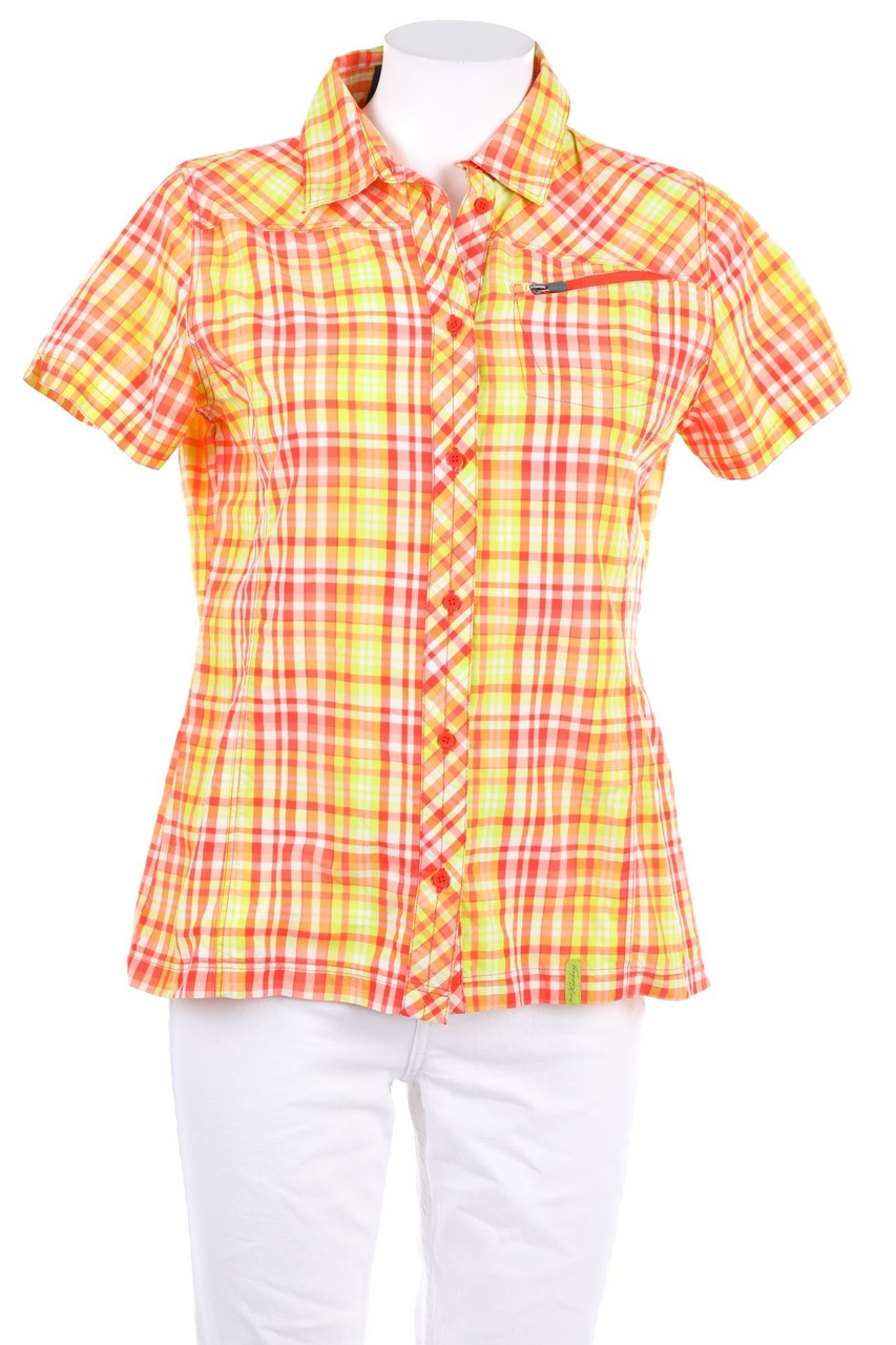 McKINLEY - Tartan-Hemd-Bluse mit kurzem Ärmel - D 38