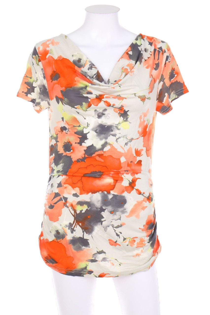 Yessica by C&A - Print-Umstands-Kurzarm-Shirt mit Wasserfall-Ausschnitt - S