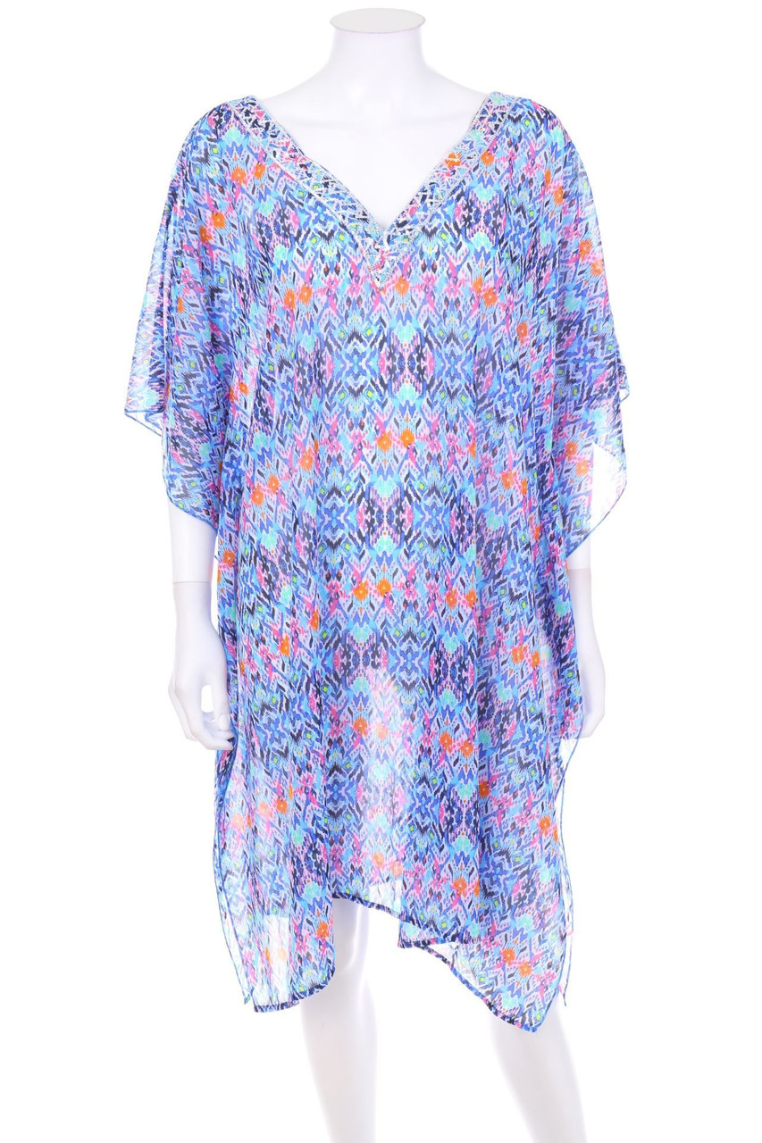 papaya - Strandkleid mit Ethno-Print - XL