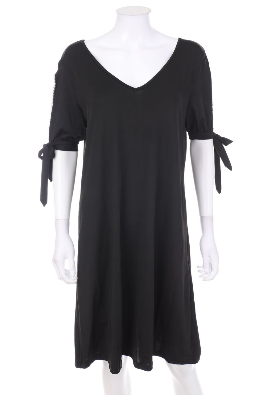 Ohne Label - Abendkleid mit Perlen - XL