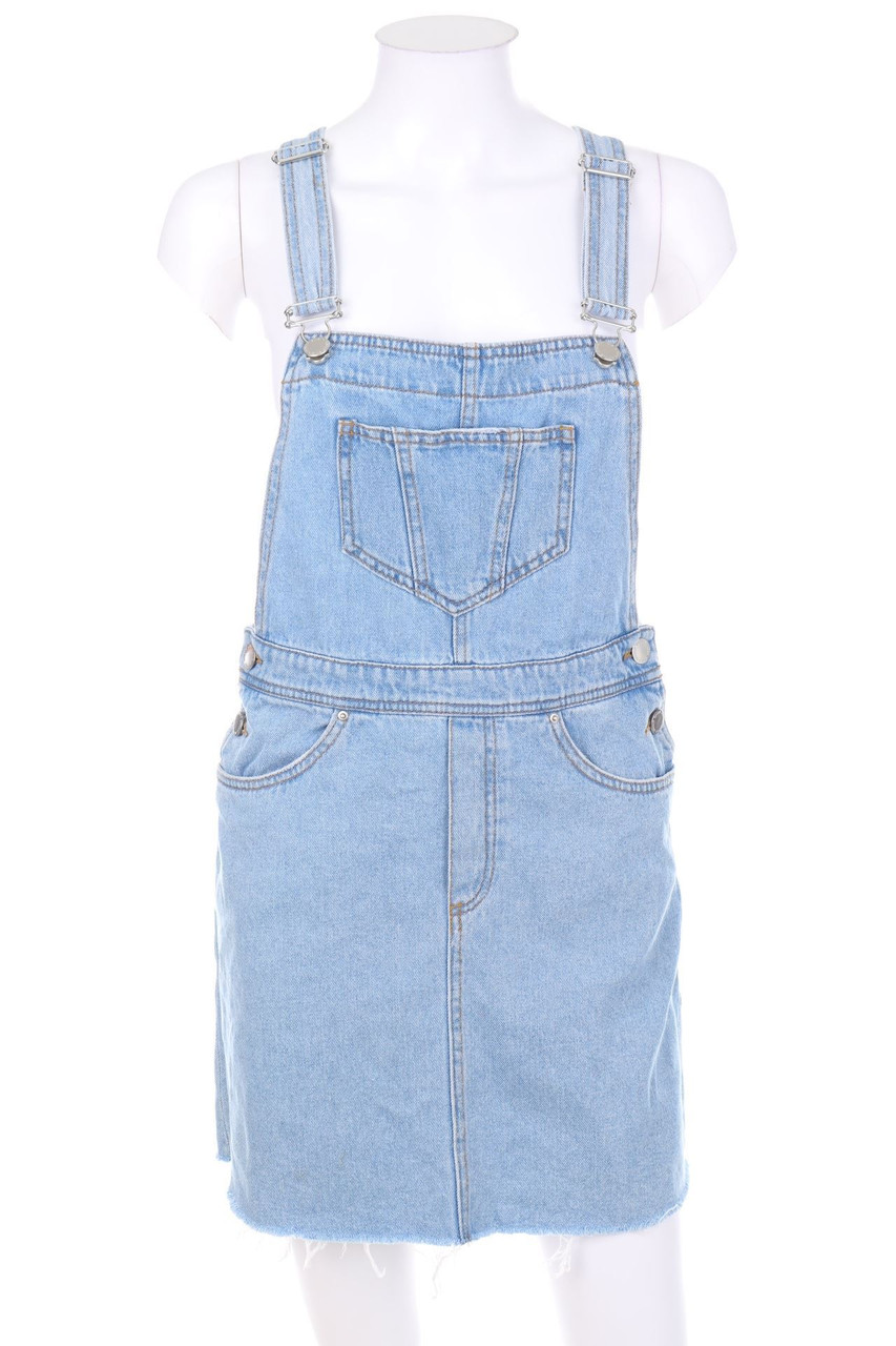 H&M DIVIDED - Latz-Jeanskleid - D 34