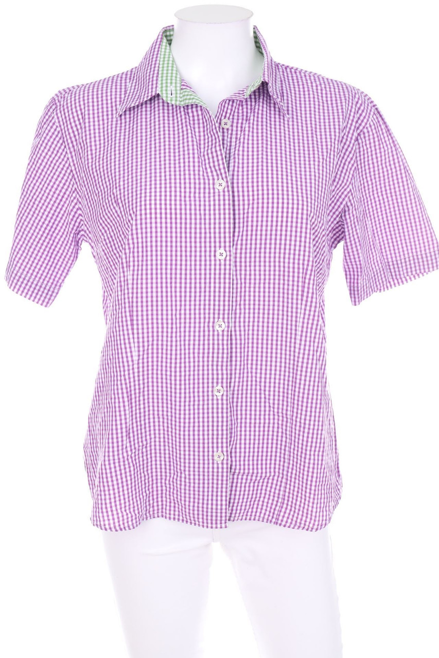 Wild & Wald - Hemd-Bluse mit kurzem Ärmel mit Karo-Muster - D 40