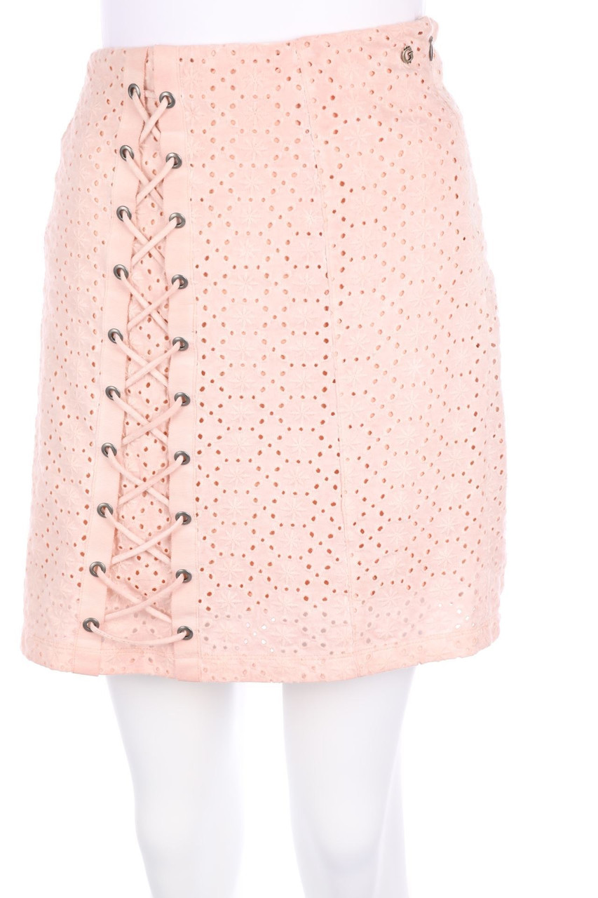 GUESS - Minirock aus Spitze mit Schnürung - L