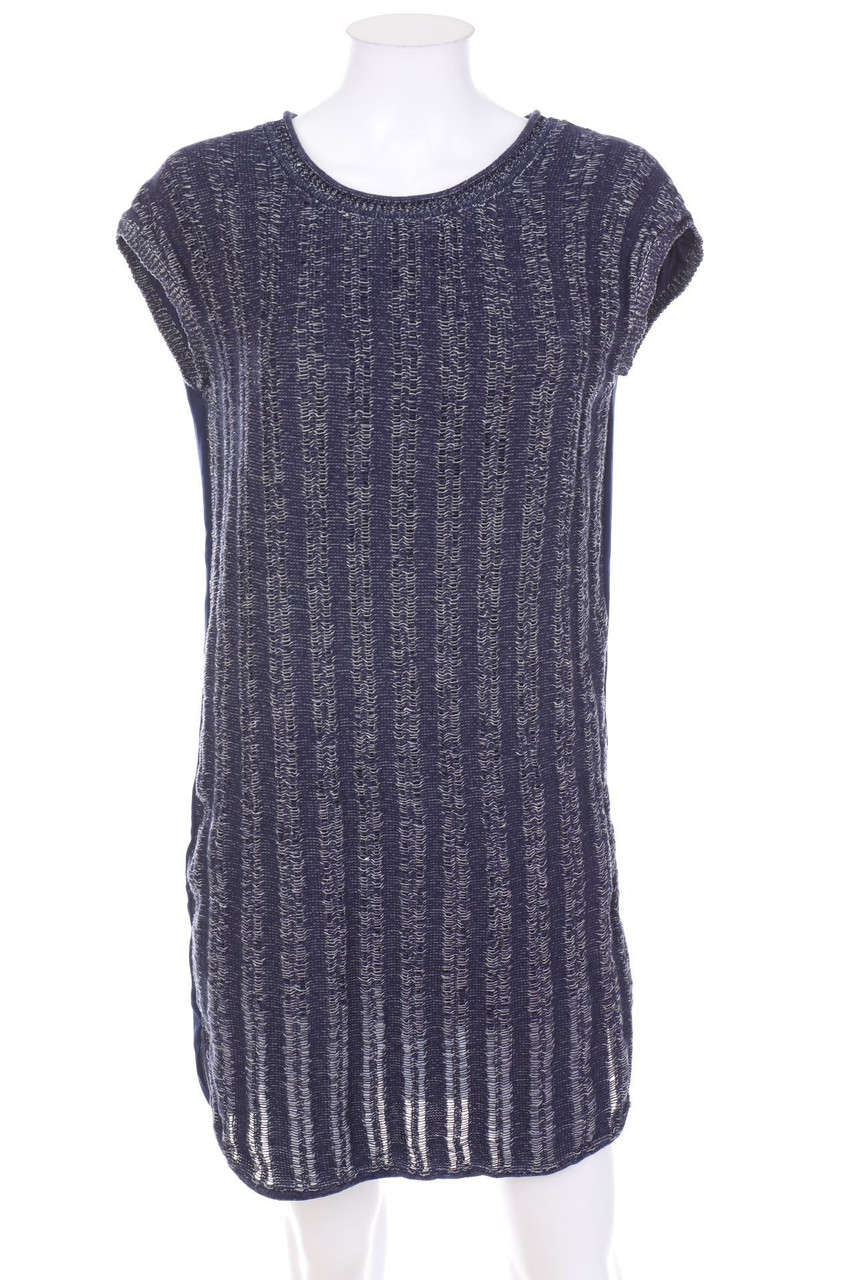 ESPRIT - Strickkleid mit Chiffon - XS