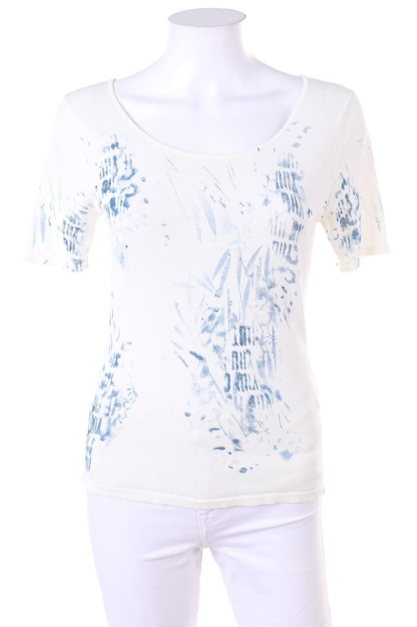 Ohne Label - Strick-Pullover mit Print - L