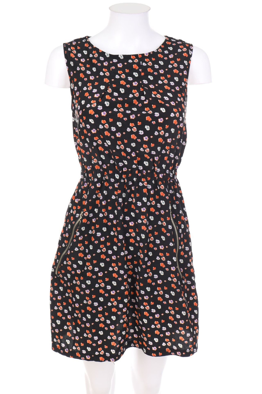 Apricot - Minikleid mit Blumen-Print - XS