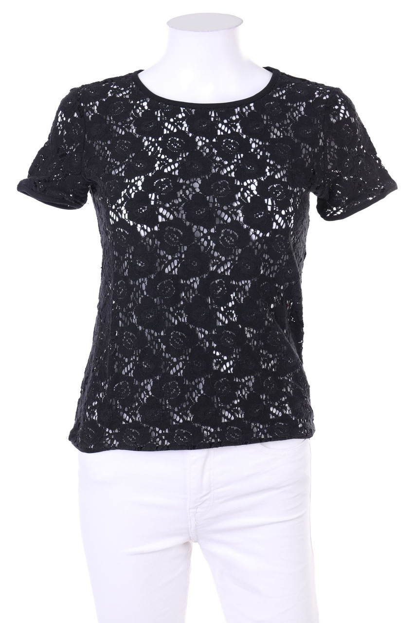 VERO MODA - Spitzen-Kurzarm-Bluse - XS