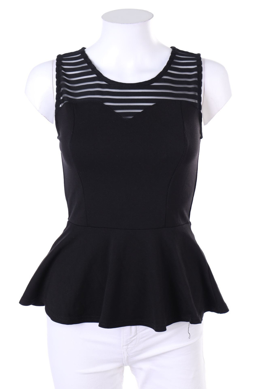 TOUT FEU TOUT FEMME - Blusentop mit Mesh-Einsatz - D 34