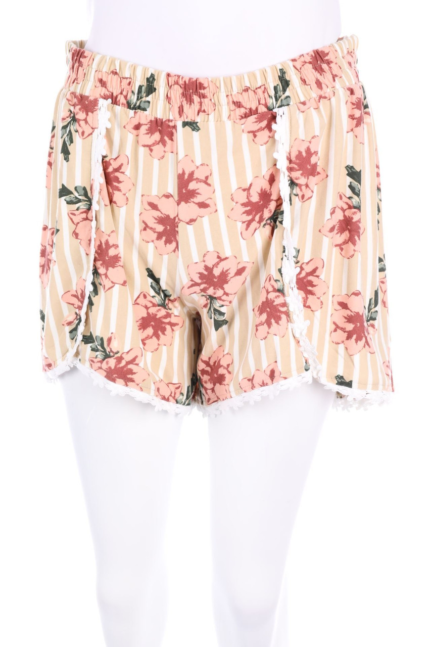 COLLOSEUM - Shorts mit Blumen-Print - M