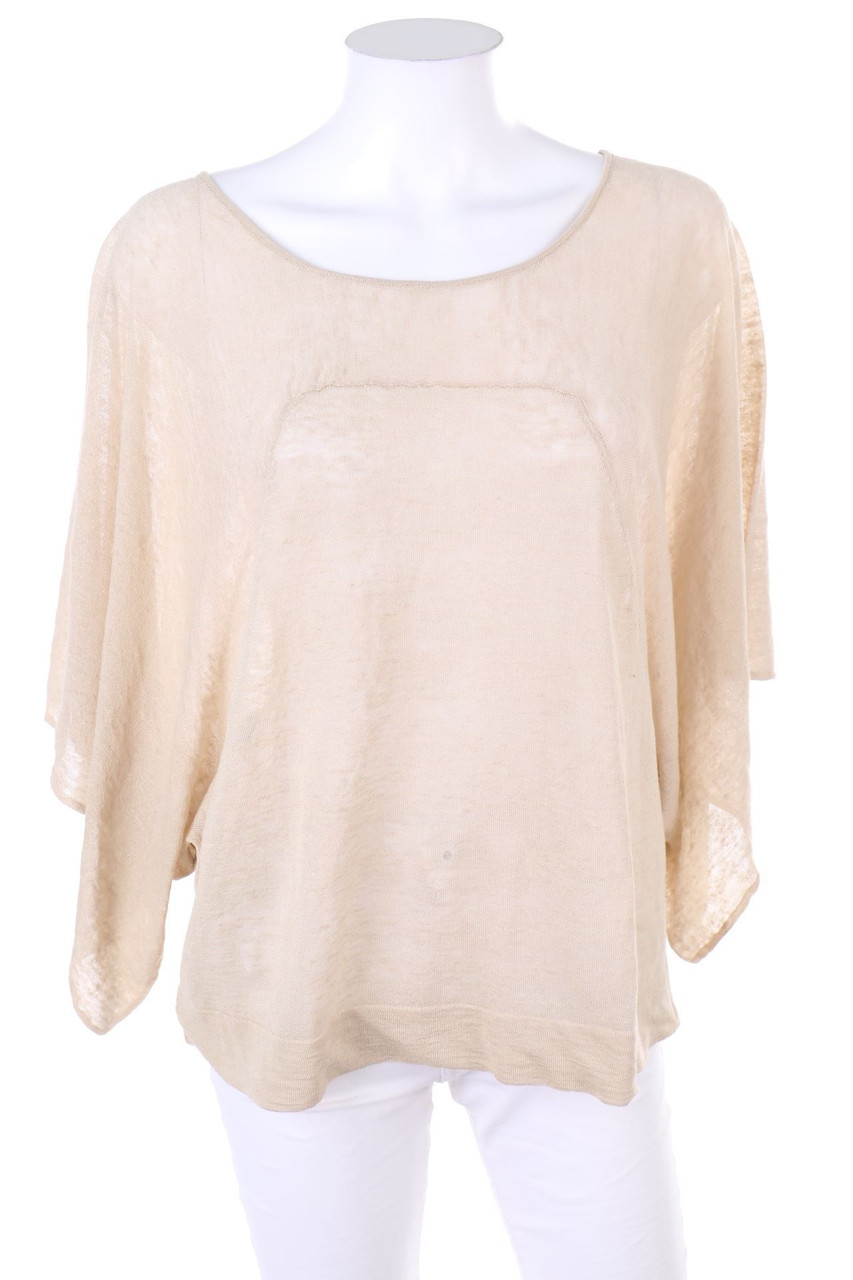 STEFANEL - Strick-Pullover aus Leinen-Mix - M