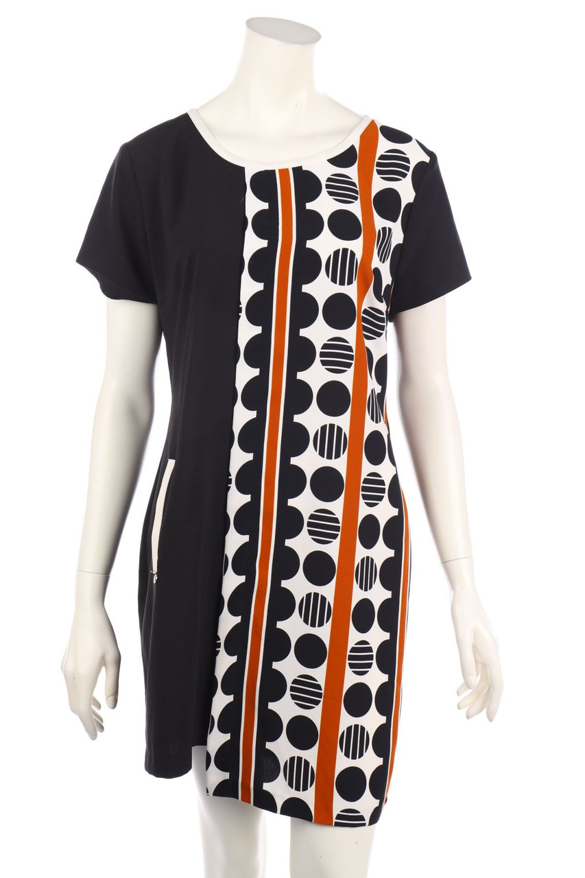 RINASCIMENTO - Shift-Kleid mit asymmetrischem Schnitt - L