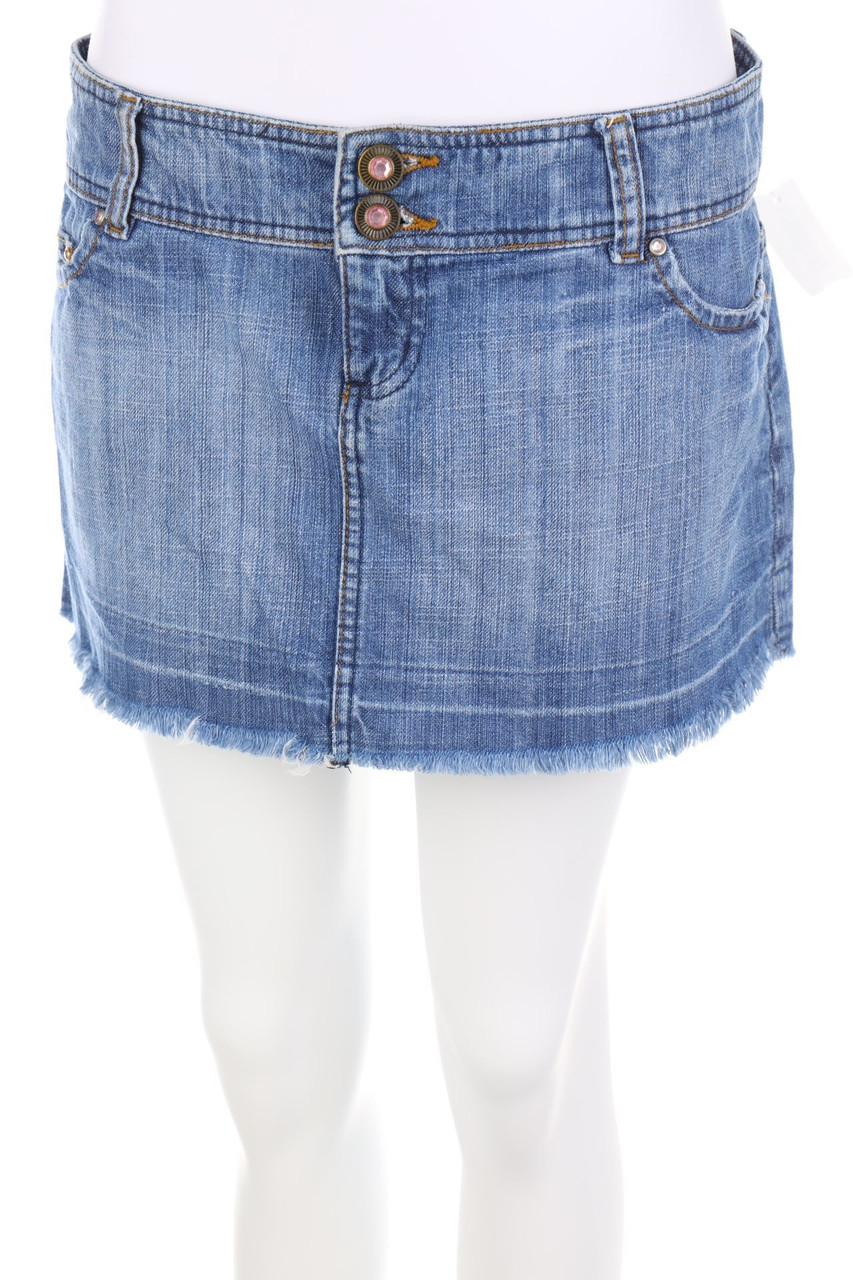 Stradivarius - Y2K-Mini-Jeansrock - D 38