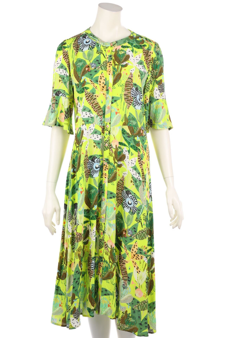 POM AMSTERDAM - Midikleid mit Print - D 38