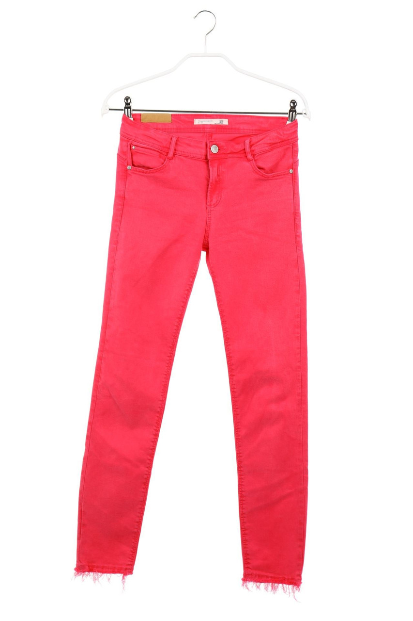 ZARA TRF - Bootcut-Jeans mit Logo-Patch - D 34