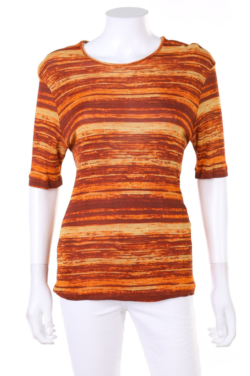 MISSONI SPORT - Vintage-Kurzarm-Shirt aus Viskose-Mix - D 40