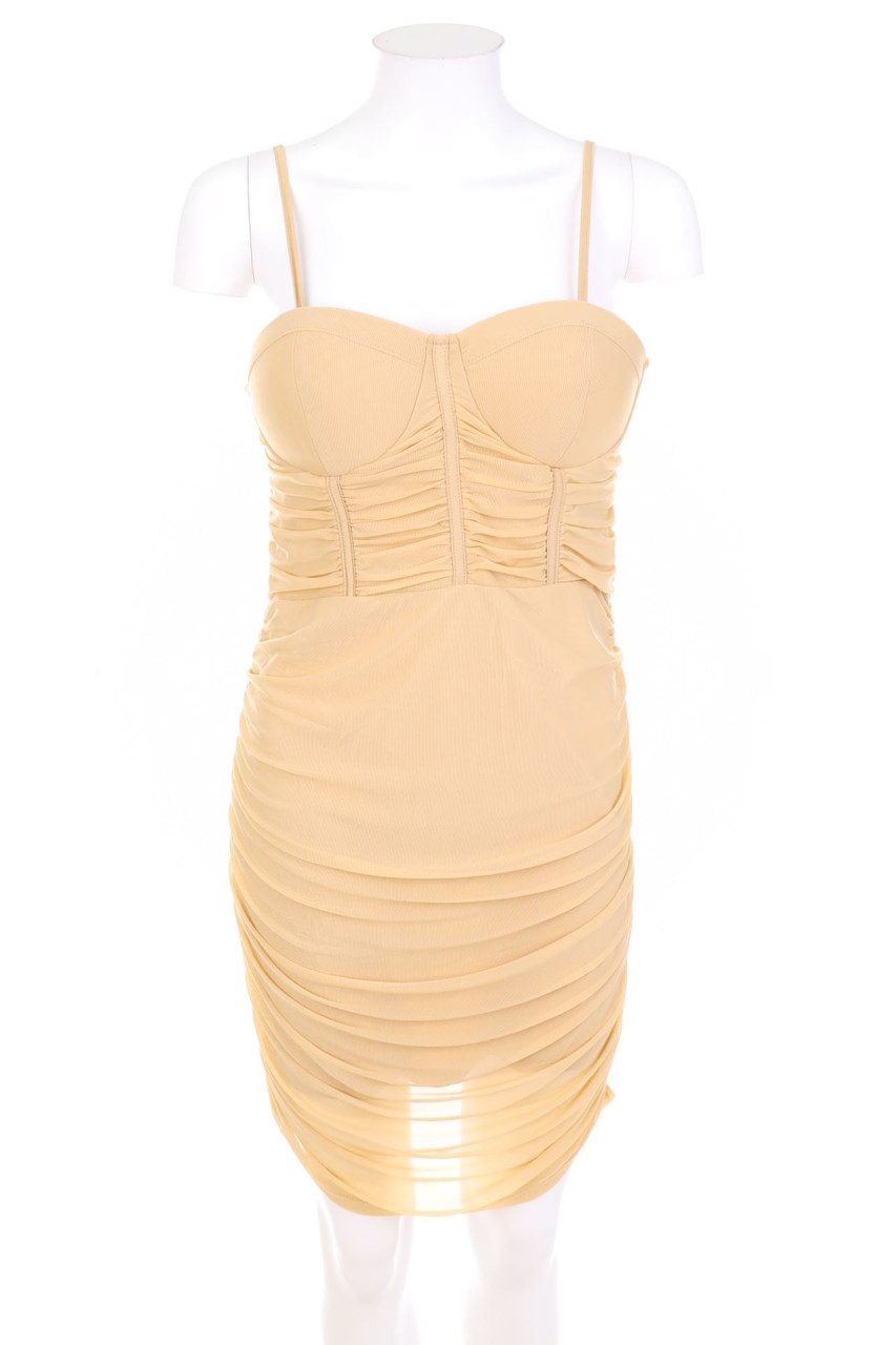 Ohne Label - Party-Kleid mit Raffungen - D 40