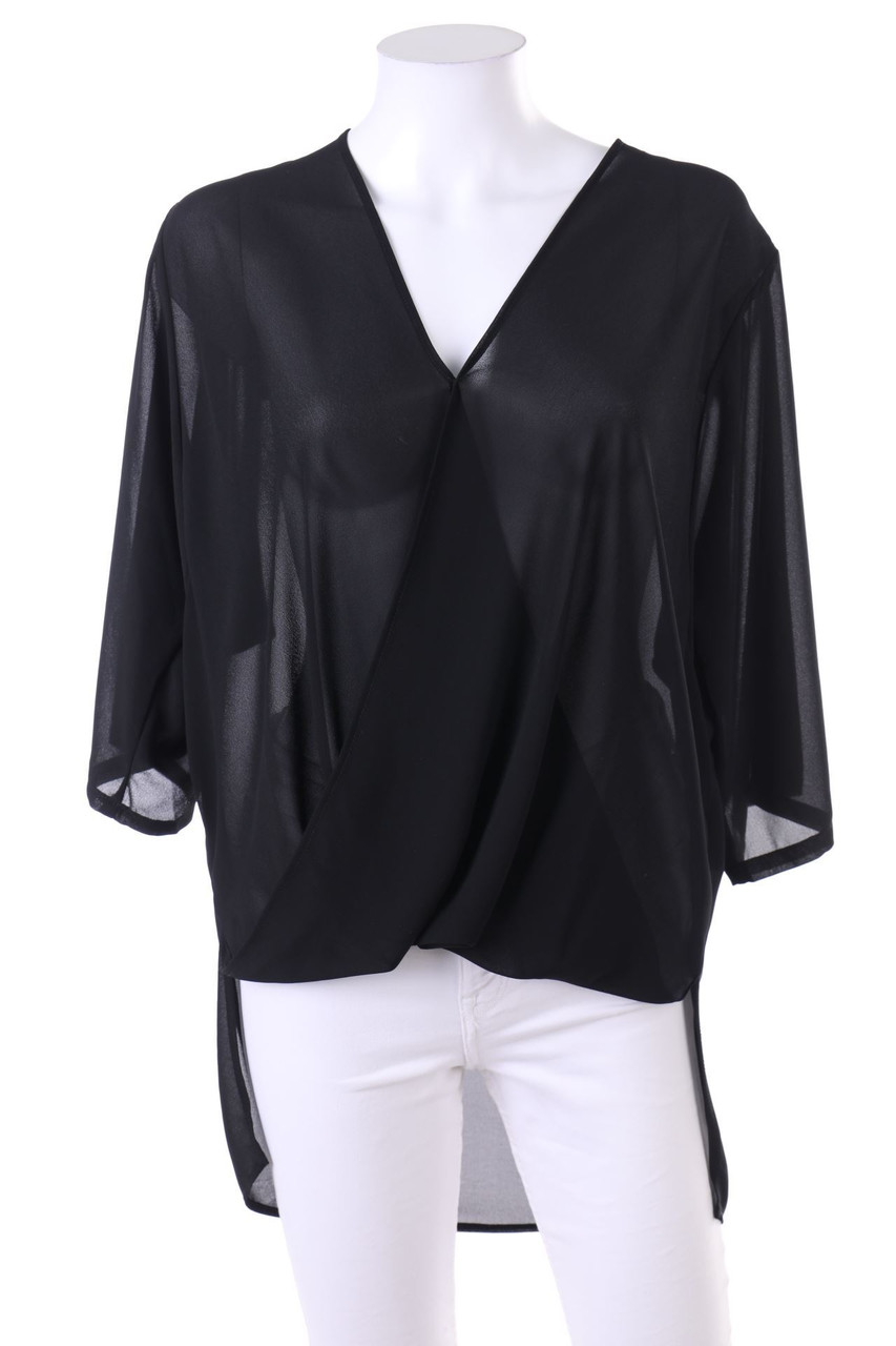 SECONDHAND - Kurzarm-Bluse im Layer Look - S